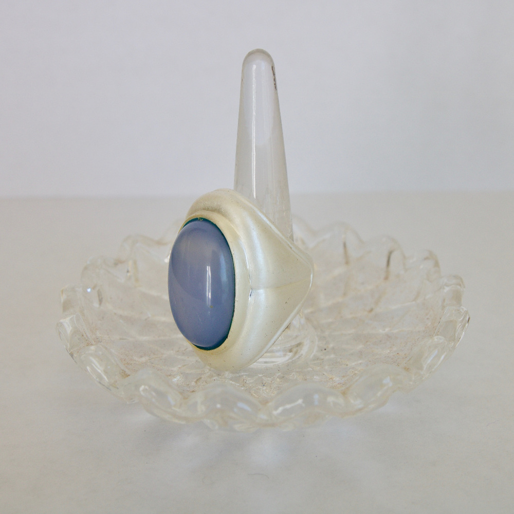 Glow by Sheila Fajl Moonston Silver Plated Ring